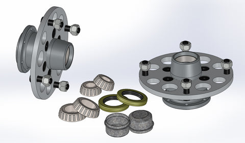 Front Wheel Hubs (with Disc Rotor Mount)
