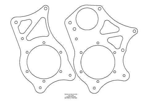 ADJUSTER PLATES, (optional inboard brake)