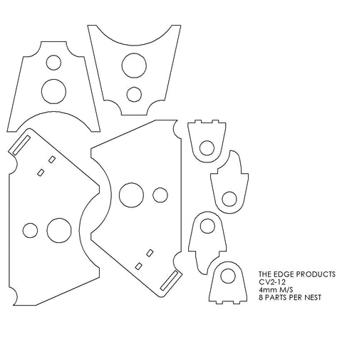 CV2 Lower Arm with Track Rod Laser Files