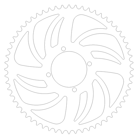 60 Tooth 530-Pitch Sprocket (4x101.6 Mount) Laser Cutting File