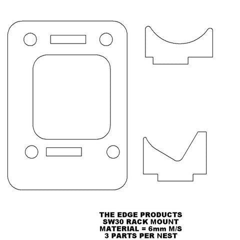 Sidewinder & Piranha II Escort Rack Mount Laser Files