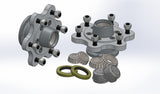 Front wheel hubs, six stud