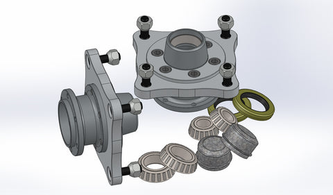 Front wheel hubs, four stud 156mm PCD