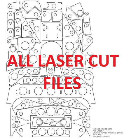 Piranha III Laser Cut Files (ALL)